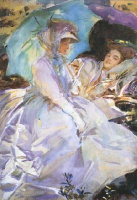 John Singer Sargent Reading (mk18) oil painting image